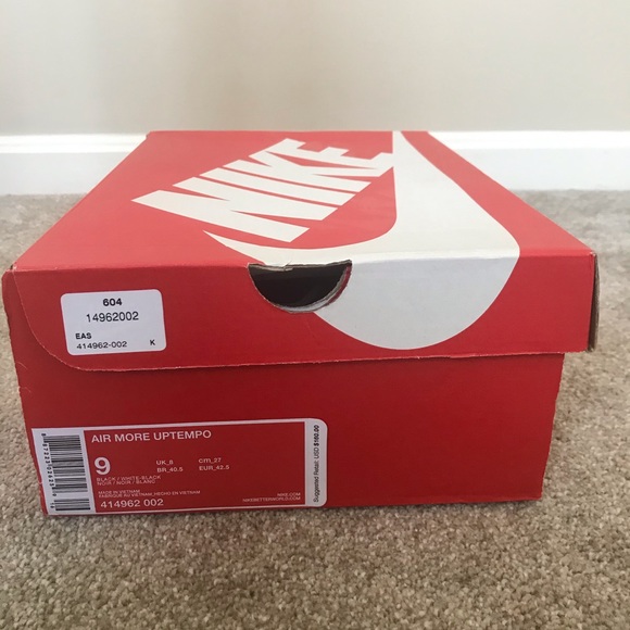 Nike air more uptempo black white og pippen 2020 olympic bulls retro - Picture 2 of 7